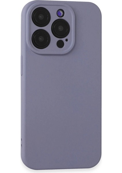 Iphone 15 Pro Max Kılıf Nano Içi Kadife Silikon - Lila