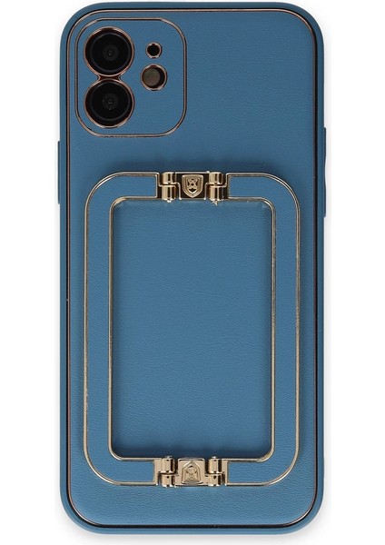Iphone 12 Kılıf Coco Elit Kapak - Mavi