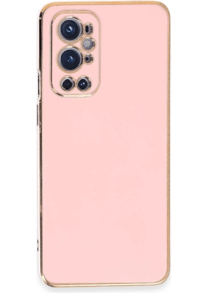One Plus 9 Pro Kılıf Volet Silikon - Pembe