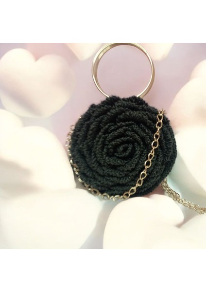 Kağıt Ipten Gül Çanta