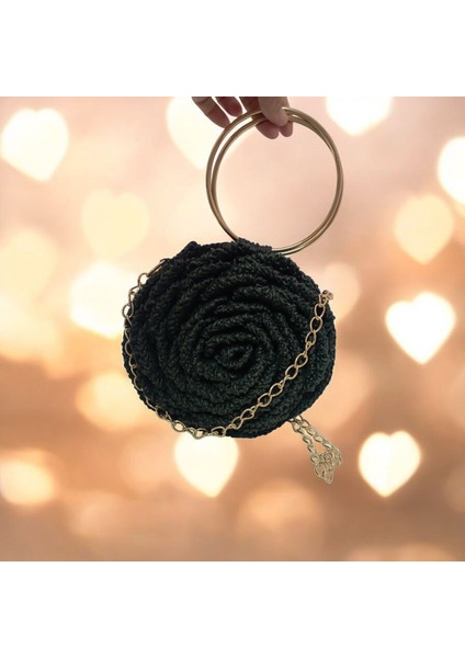 Kağıt Ipten Gül Çanta modelleri