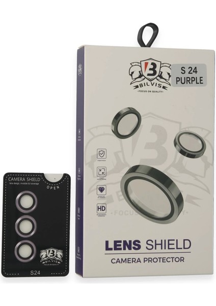 Newface Samsung Galaxy S24 Bilvis Titan Kamera Lens - Derin Mor