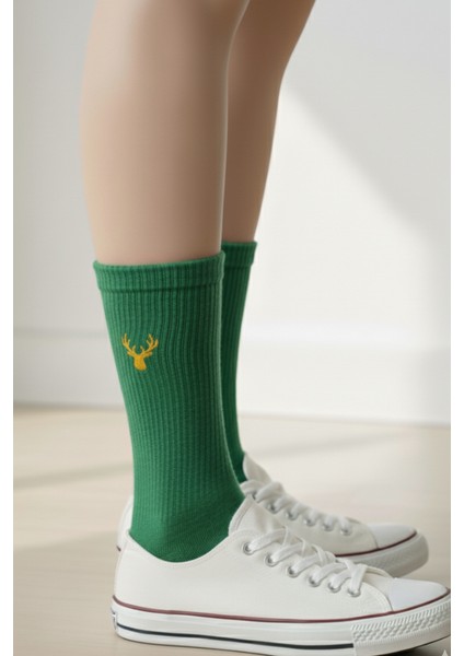 Sevimli Hayvan Nakışlı Pamuklu Kışlık Yazlık Desenli 4 Renk Soket Çorap Seti indirimleri