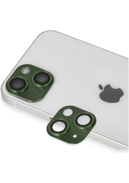 Iphone 13 Pers Alüminyum Kamera Lens - Yeşil