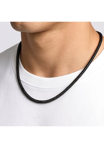 Erkek Spiral Çelik Kolye 3mm fiyatları