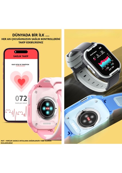 CT24 Mini Sim Kartlı 4g Video Görüşme Gps Takip Saati