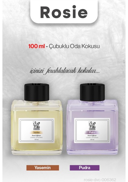 Yasemin ve Pudra Rosıe Çubuklu Oda Kokusu 100 ml fiyatları