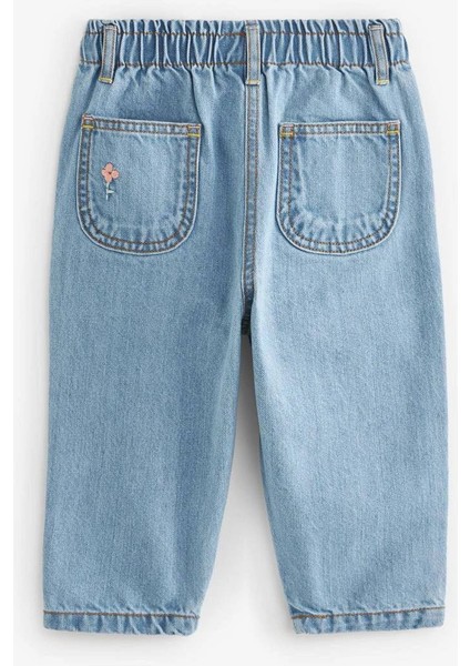 La’Ciel Pembe Gül Detaylı Kot Pantolon fırsatları