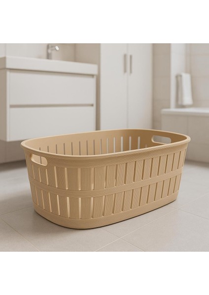 Çamaşır Sepeti 30 Lt Bej