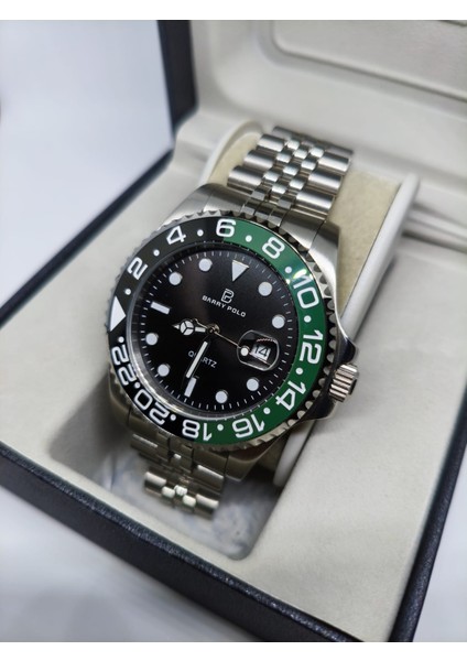 Gmt Master Model Jubile Kordon Yeşil Siyah Sprite Renk Bezel 904L Çelik, Vidalı Tepe 5 Atm Su Geçirmez Erkek Saat modelleri