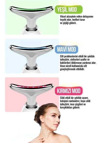 Yüz ve Boyun Kırşıklık Giderici Ems Güzellik Cihazı ( Gıdık,sarkma,kırışıklık) indirimleri