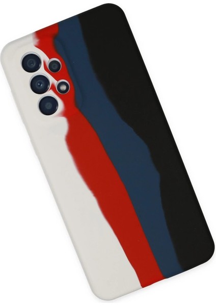 Samsung Galaxy A73 5g Kılıf Ebruli Lansman Silikon - Beyaz-Siyah fiyatları