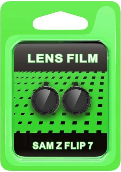 Samsung Galaxy Z Flip 7 Raze Metal Kamera Lens - Siyah