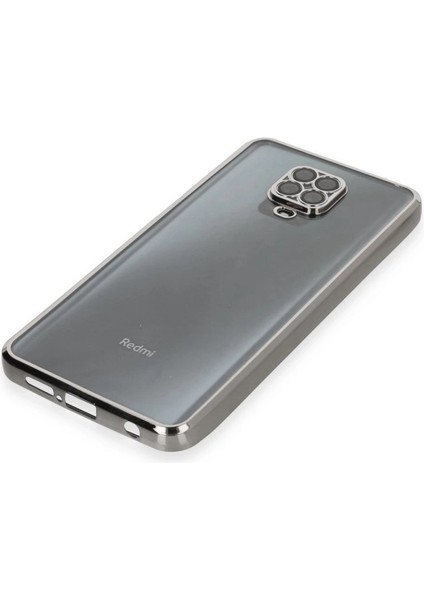Xiaomi Redmi Note 9 Pro Kılıf Razer Lensli Silikon - Gümüş fırsatları