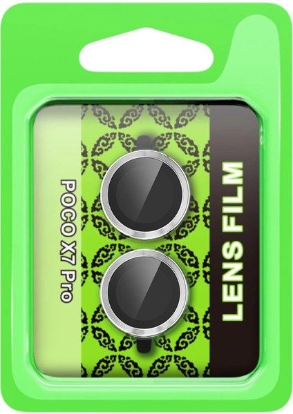 Xiaomi Poco X7 Pro Raze Metal Kamera Lens - Gümüş