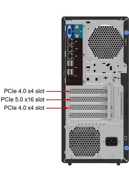 ST50 V3 7DF3A00YEA Xeon E-2434 (4c) 32GB(1X32) 2X960 SSD 4u Tower Raid 0,1 Server fırsatları