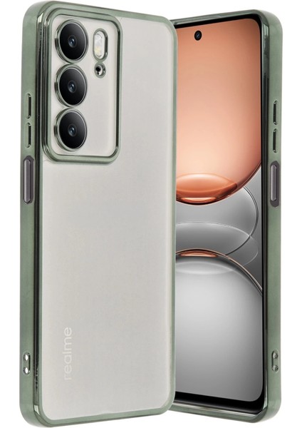 Realme C75 4g Kılıf Razer Lensli Silikon - Yeşil