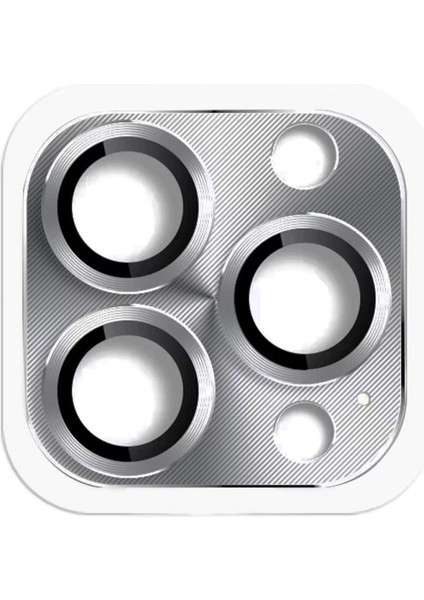 Iphone 16 Pro Max Pers Alüminyum Kamera Lens - Gri