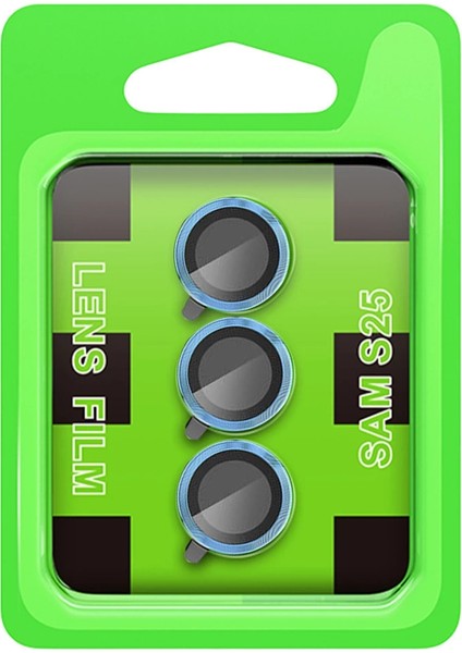 Samsung Galaxy S25 Plus Raze Metal Kamera Lens - Mavi
