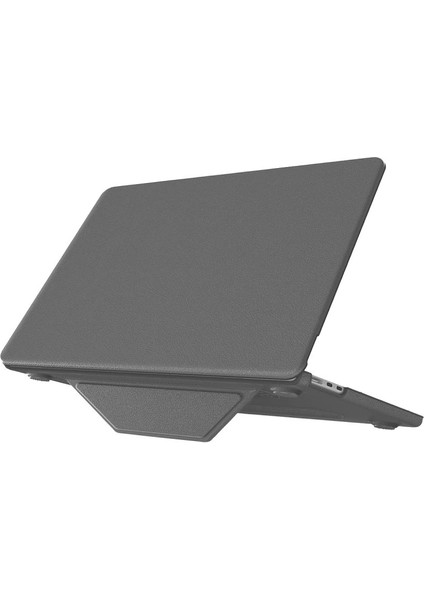 Macbook Air 15 2024 Macbook Deri Kapak - Gri