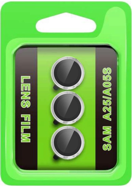 Samsung Galaxy A25 5g Raze Metal Kamera Lens - Gümüş