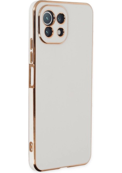 Xiaomi Mi 11 Lite Kılıf Volet Silikon - Beyaz