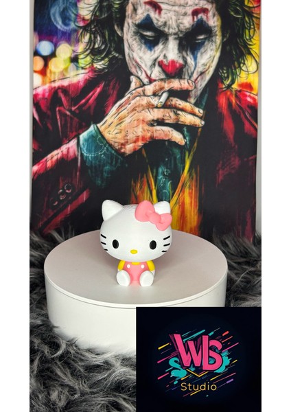 Sevimli Hello Kitty Masaüstü Figürü | Sanrio Karakter Heykeli | Organik | Yeni Nesil Oyuncak 5,5cm