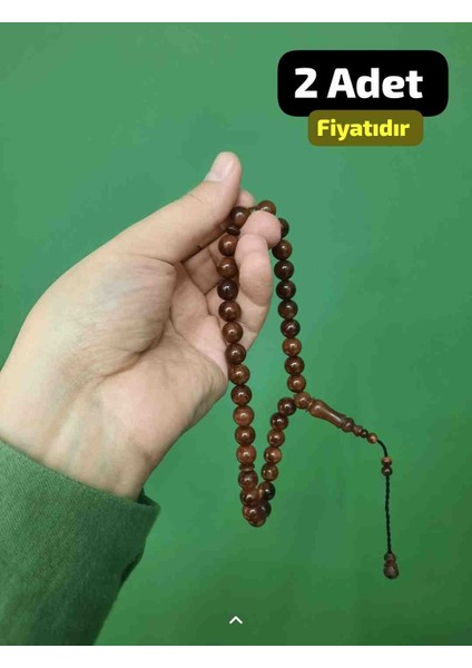 10 mm Orijinal Cilasız Kuka Tesbih 33'lük Hediyelik (2 Adet)