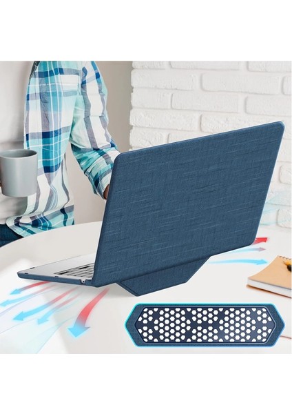 Macbook Air 13.6 Macbook Kumaş Kapak - Lacivert modelleri