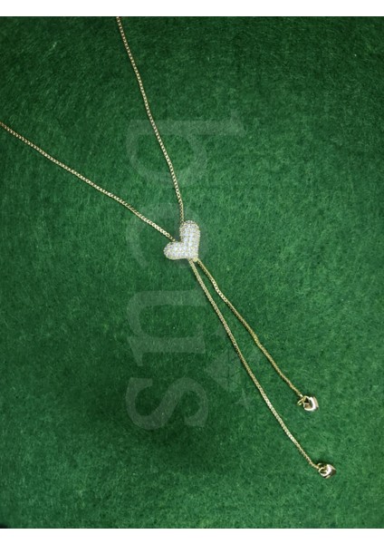 - Zirkon Taşlı Kalpli Gold Kaplama Y Kolye fiyatları