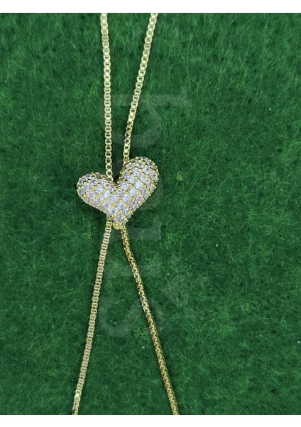 - Zirkon Taşlı Kalpli Gold Kaplama Y Kolye modelleri