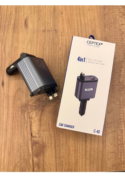 Tüm Telefonlar Için Uyumlu Araba Şarj Aleti Çakmaklık 45W 4in1 C-40 fırsatları