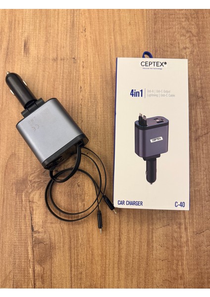 Tüm Telefonlar Için Uyumlu Araba Şarj Aleti Çakmaklık 45W 4in1 C-40 indirimleri