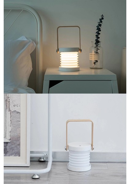 Newface Jp-Dld Kamp Lambası Görünümlü Dekoratif Gece Lambası - Beyaz fırsatları