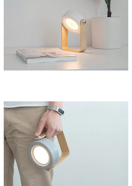 Newface Jp-Dld Kamp Lambası Görünümlü Dekoratif Gece Lambası - Beyaz