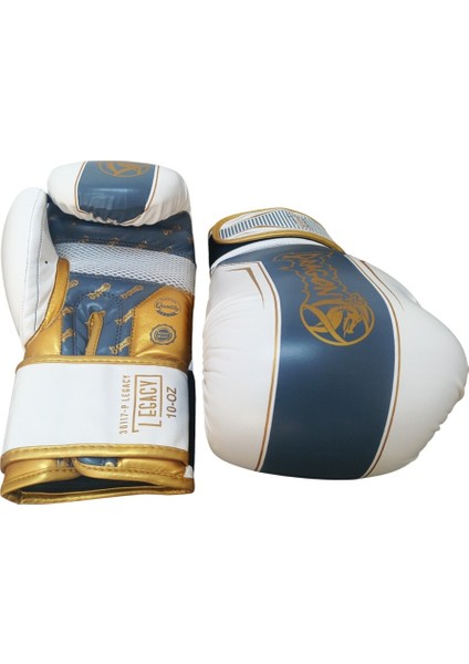 Legacy Kick Boks Eldiveni Boks Eldiveni Muay Thai Eldiveni ve Eldiven Taşıma Çantalı Beyaz Altın fırsatları