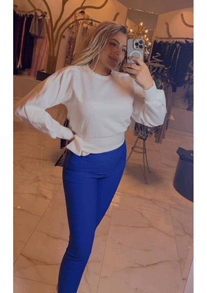 Beyaz Scuba Kışlık Bluz fiyatları