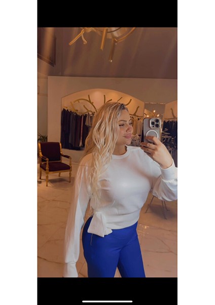 Beyaz Scuba Kışlık Bluz fırsatları