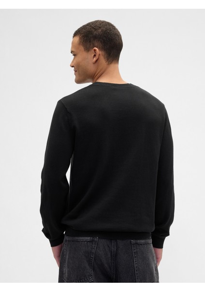 Erkek Siyah Bisiklet Yaka Kazak indirimleri