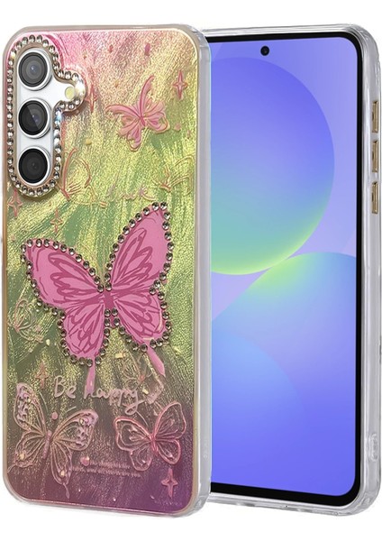 Samsung Galaxy A36 Kılıf Blade Aynalı Desenli Kapak - Desen 5