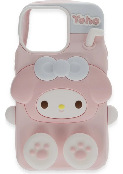 OMR02 iPhone 15 Pro Max Kılıf Poky Karakter Silikon Kapak - Desen 2