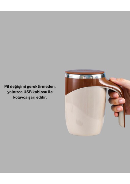 Şarjlı Otomatik Karıştırıcı Kupa Manyetik Mix Kupa Paslanmaz Çelik Iç Astar indirimleri