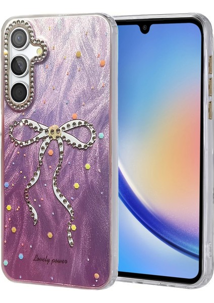 Samsung Galaxy A34 5g Kılıf Blade Aynalı Desenli Kapak - Desen 1