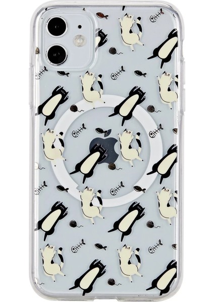 iPhone 11 Tanya Magsafe Kapak - Desen 4