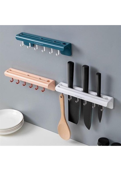 Pratik Çoklu Bıçak Askısı Mutfak Bıçak Düzenleyici Organizer Dayanıklı Bıçaklık (5224)