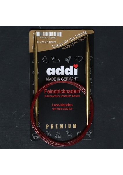 Addi 6 mm 120 cm Misinalı Dantel Şişi - 755-7