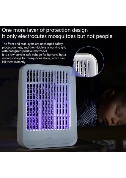 Elektrikli Sinek Kovucu USB Şarjlı Sessiz ve Etkili LED Işıklı Kapan fırsatları