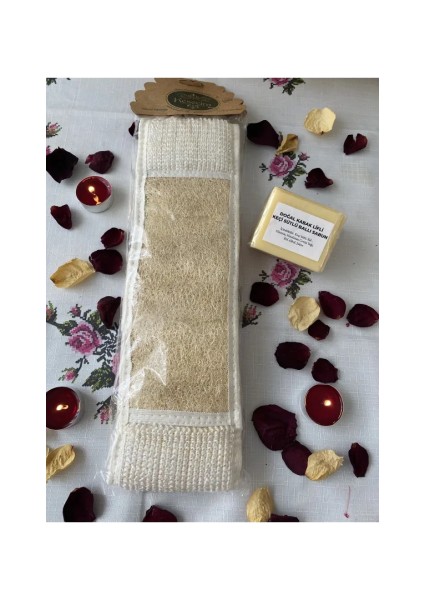 Uzun Sırt Kabak Lifi ve Keçi Sütlü Doğal Sabun Lifli