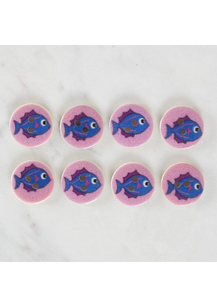 Loren Crafts 8'li Balık Düğme - 1163 fiyatları