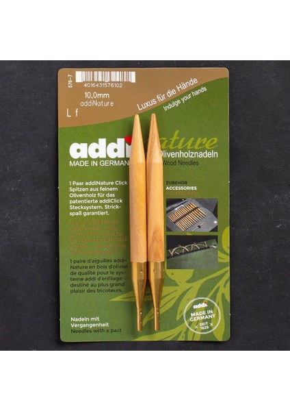 Addi Nature Olive Wood Click 10MM 13CM Misinalı Şi